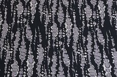 Viscose Crincle Abstract Black