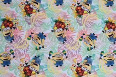 Cotton Jersey Minions Fruit & Bananas