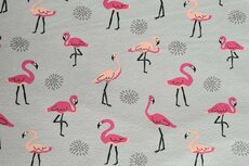 Cotton Jersey Flamingo Grey