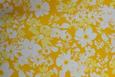 Voile Flowers Yellow