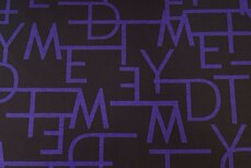 Punta Letters Black/Purple