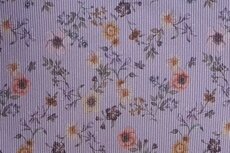 Cotton Rib-Jersey Flowers Lilac