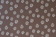 Cotton Jersey Daisy Brown