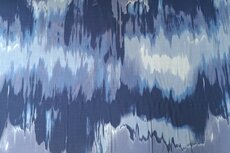 Viscose Stretch woven Abstract Blue