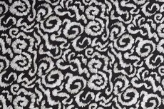 Cotton Viscose Curly Shapes Black