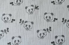 Mousseline Panda & Twigs Off White