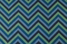 Knitted Jacquard Zigzag Petrol