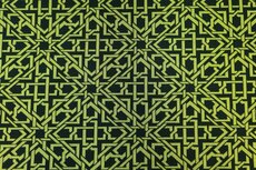 Punta Jacquard Abstract Black/Lime