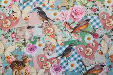 Cotton Jersey Digital Patchwork