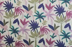 Cotton Voile Palm Kobalt ( Nerida Hansen)