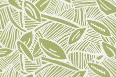 Cotton Stretch Satin Leaves Lime