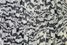 Viscose Satin Feathers Grey