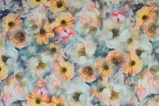 Viscose Linnen Garden Multi
