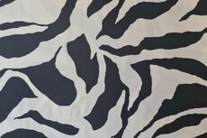 Viscose Crepe Zebra Black
