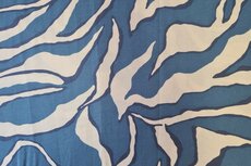 Viscose Crepe Zebra Blue