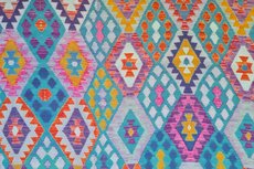 Viscose Digital Geometric Petrol