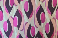 Viscose Crepe Graphic Cyclam