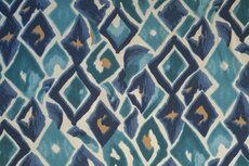 Viscose Satin Diamonds Petrol