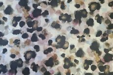 Cotton Satin Spots Grey