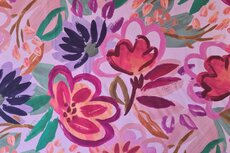 Cotton Satin Flowers Light Pink