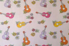 Cotton Jersey Hippie Guitar Rosé