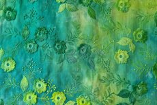 Cotton Embroidery Tie Dye Lime