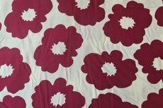 Viscose Flower Red