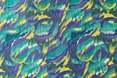 Viscose Crincle Abstract Lime