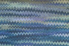 Knitted Lurex Stripes Blue