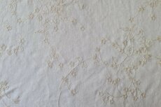 Linnen Viscose Embroidery Twig Ecru