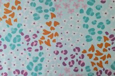 Cotton Jersey Multi Shapes Blue