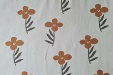 Cotton Jersey Flower Off White