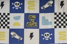 Cotton Jersey Skateboard Blue