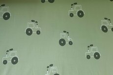 Cotton Jersey Tractor Old Green