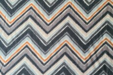 Viscose Zig Zag Lurex Grey