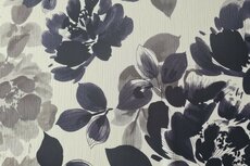 Viscose Crincle Flowers Off White
