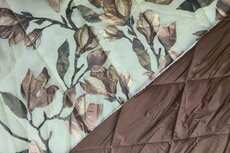 Double Stepped Flowers Brown