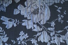 Crashed Jacquard Flowers Blue