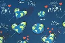 French Terry Eco Planet Blue