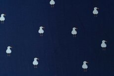 Cotton Jersey Seagull Navy