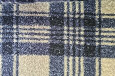 Teddy Bouclé Check Blue