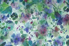 Punta Painted Flowers Green