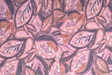 Bamboo Jersey Leaves Coral