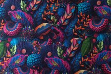 Cotton Jersey Flowers Multi-Colour