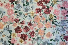 Jacquard Lillya Mint/Coral