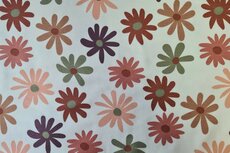 French Terry Flowers Off White