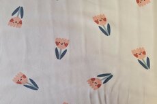 French Terry Sweet Flowers Off White