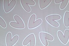 French Terry Hearts Rosé