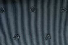 Viscose Embroidery Flowers / Stripes Navy