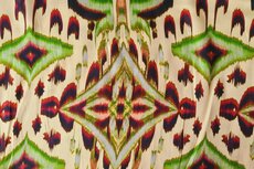 Viscose Satin Abstract Soft Yellow